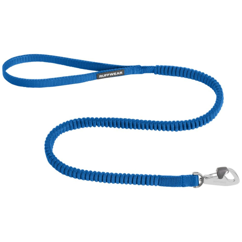 Ruffwear Trail Runner Dog Lead - Extendable 1m to 1.8m, Tangle-Free Heavy Duty Running & Walking Lead with Zero Shock Technology, Blue, Large Leash - PawsPlanet Australia