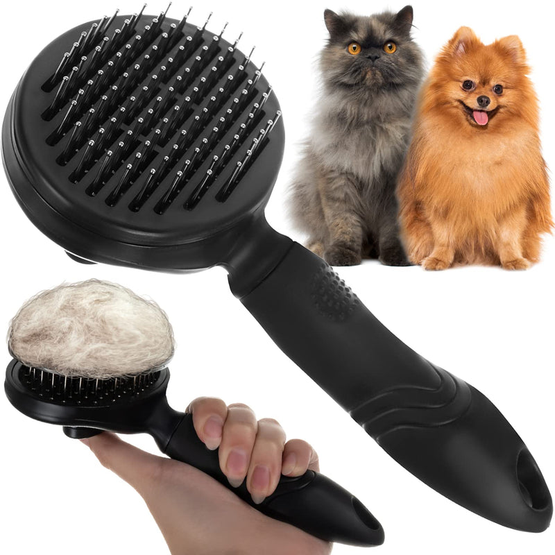 Purlov 18905 Dog Brush Cat Brush Cleaning Long Hair Short Hair Dogs Puppies Undercoat Fur Coat Stainless Steel - PawsPlanet Australia