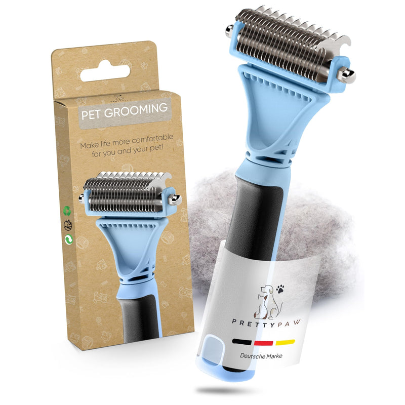 Pretty Paw® [Fur Love 2.0] for gentle and precise hair removal, suitable as a cat brush, long hair and cat brush, short hair against tangles, comfortable massaging undercoat brush, cat - PawsPlanet Australia