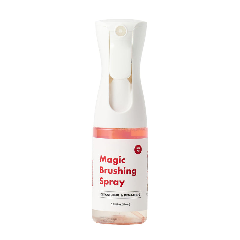 JAYU PET Magic Brushing Spray - Fur Detangler & Dematting Solution, Hypoallergenic Deodorizer, Conditioner & Itch Relief, Shining & Grooming Spray for Dogs (170ml, 5.8fl oz) Detangling & Deodorizing 170ml - PawsPlanet Australia