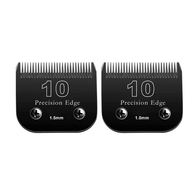 Dog Grooming Clippers Replacement Blade Compatible with Andis Dog Clipper/Most Oster A11/Wahl KM Series Pet Clippers 2Pack #10,Black - PawsPlanet Australia