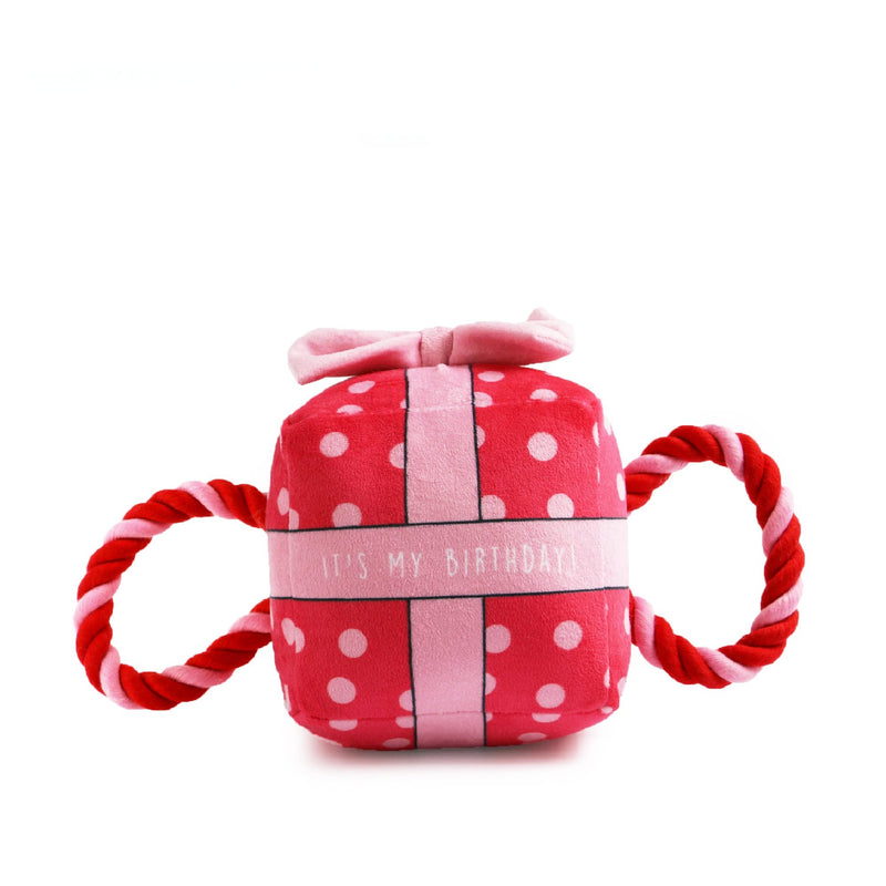 The Soho Pet Collection Its My Birthday Present in Pink Rope Toy - PawsPlanet Australia