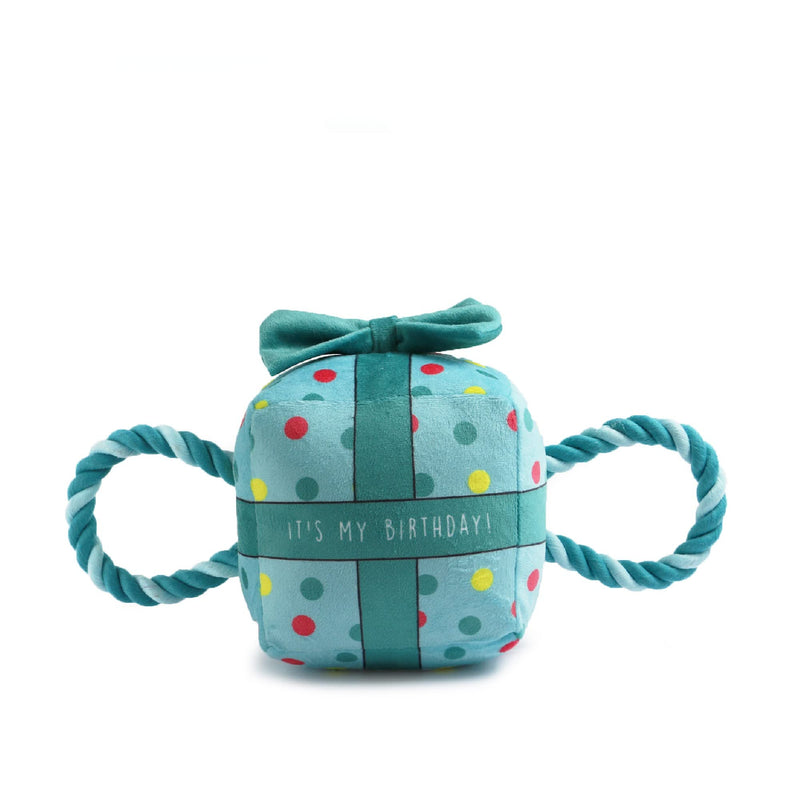 The Soho Pet Collection Its My Birthday Present in Blue Rope Toy - PawsPlanet Australia