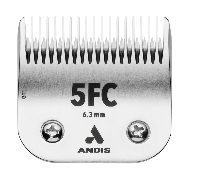 Andis 72630 Edge Detachable Dog Clipper Blade, Equipped with Stainless Steel for Precision Trimming, Fits Motor-Driven Trimmer, for Pet’s Fast Touch-Ups and Full Grooming, Size 5Fc, Silver - PawsPlanet Australia