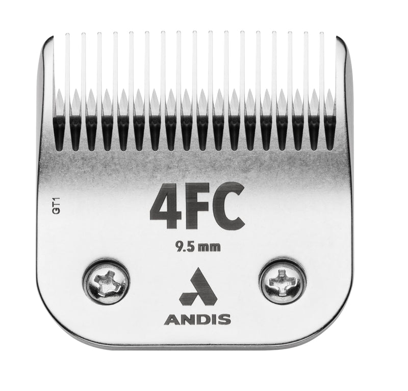 Andis 72615 CeramicEdge Carbon-Infused Steel Pet Clipper Blade, Size-4FC, 3/8-Inch Cut Length Chrome 4FC Blade (Pack of 1)
