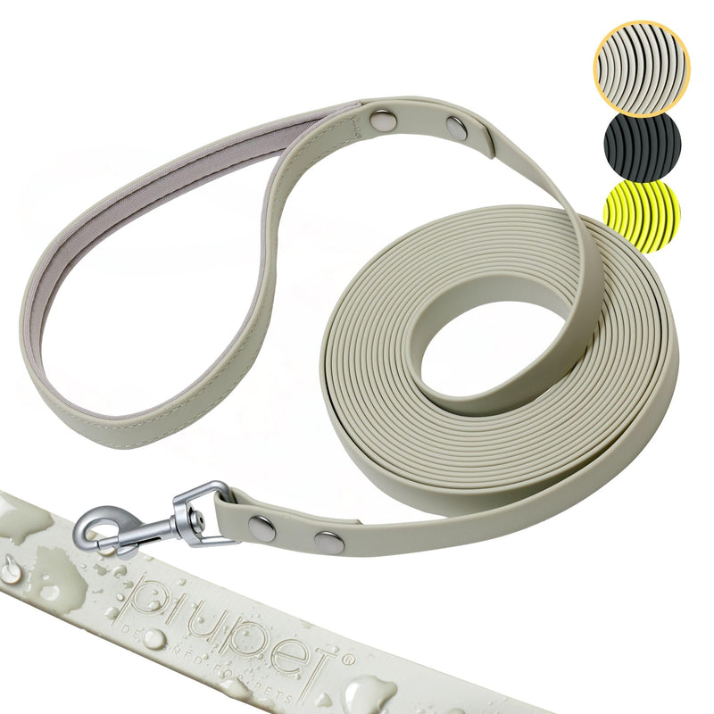 PiuPet® Tow Leash for Dogs 5m I 10m I 20m I Water Repellent I Dog Training Leads for Large Dogs I Long Dog Leads I Training Dog Lead I Dog Lead Long | Training Lead for Dogs | Grey - PawsPlanet Australia