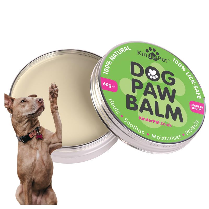 Dog Paw Balm Heal Soothe Moisturise Protect Cracked Dry Damaged Paws Lick-Safe 100% Organic All Natural Ingredients Made in the UK 60g - PawsPlanet Australia