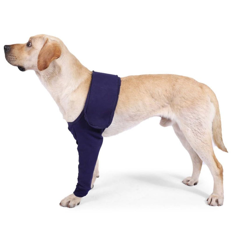 DONGKER Dogs Anti-licking Protection Sleeve, Dog Surgery Recovery Sleeves With Magic Stickers for Pet Front Leg Injury Recover Sprains XL