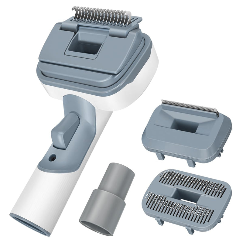 3-in-1 Dog Hair Vacuum Brush for Deshedding and Dematting, Dog Hair Brush Fits 32mm and 35mm Hose Tubes, Self-Cleaning Design 3 in 1 - PawsPlanet Australia
