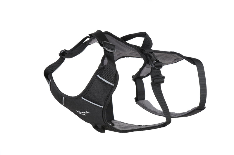 Mountain Paws 3-Strap Dog Harness | To Fit Chest Sizes 46–108cm, With Central Grab Handle And Reflective Piping Black Small - PawsPlanet Australia