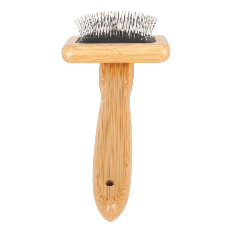 Tonysa Macrame Slicker Comb, Wool Brush, Pins Bamboo Slicker Carding Rug Comb, Bamboo Cleaning Slicker Brush for Pet Tapestry, Macrame Brush Fur Brushes Wool Carding Brushes (S) - PawsPlanet Australia