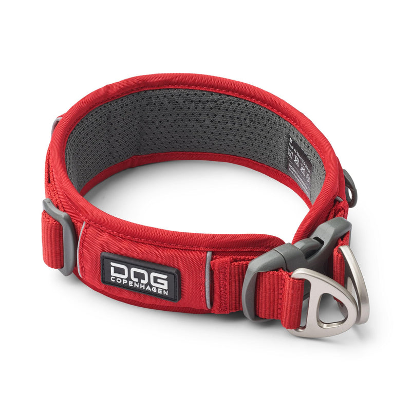 DOG Copenhagen Urban Explorer 3.0 Collar, Classic Red, Medium M - PawsPlanet Australia