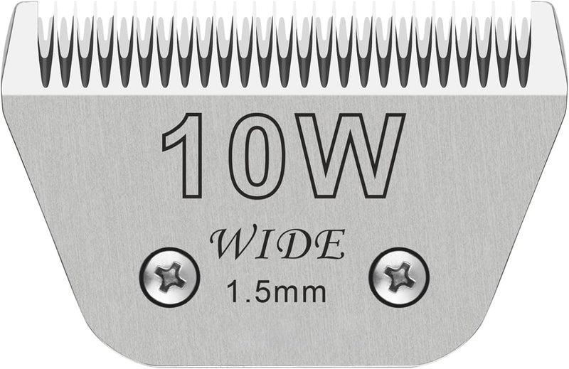 Wide Blade #10W Dog Grooming Blade Compatible with Andis,Oster A5,Wahl km10 Clippers, Grooming Wide Blade, A5 Type Blade,for Animal Dog,Cat,Horse 10FW | 1 PCS