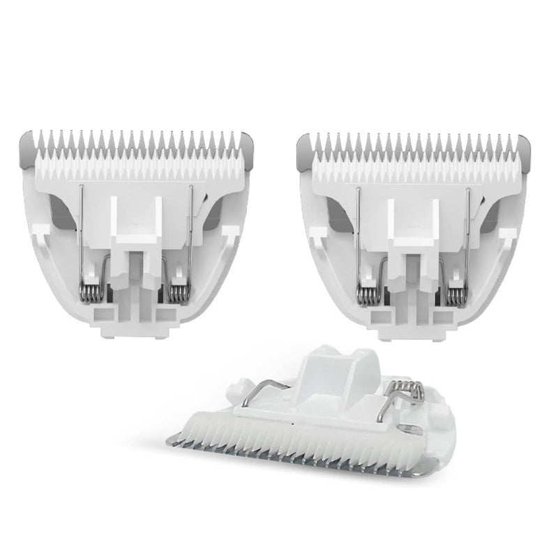 3 PCS Standard Size Replaceable Ceramic Blades Set for Pet Hair Clipper, Cat & Dog Grooming Blades (3pcs) 3pcs Blades