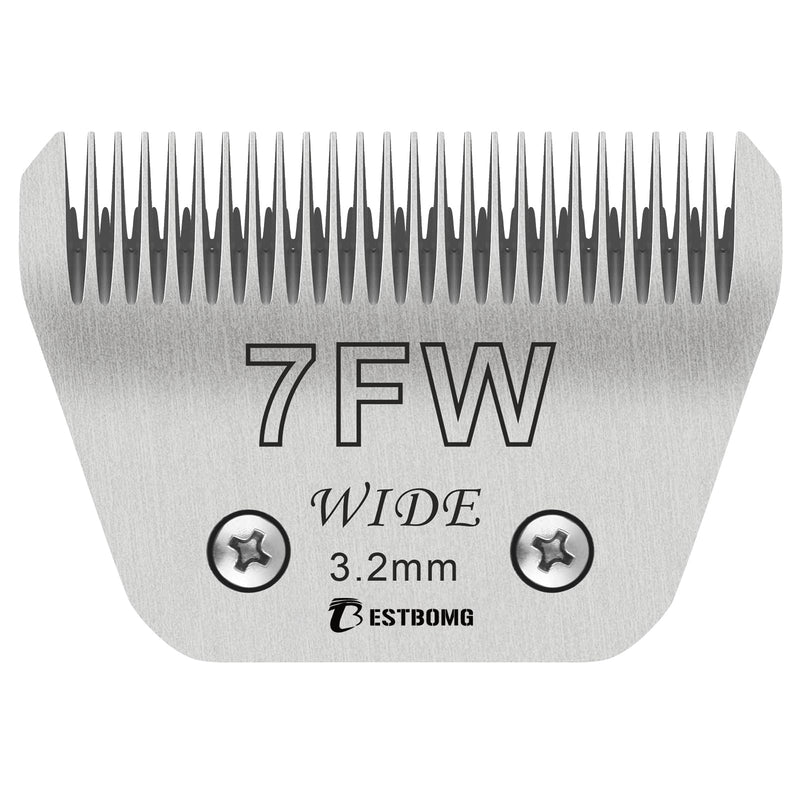 BESTBOMG Dog Grooming Replacement Blade Compatible with Andis/Wahl/Oster Dog Clippers (7FW) 7FW