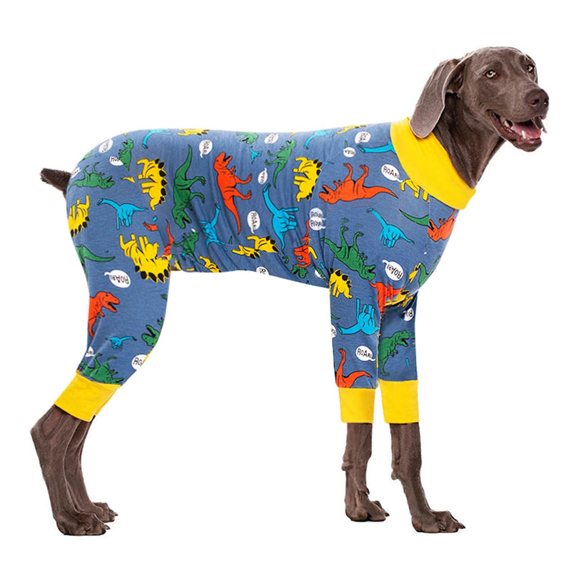 Recovery Suit for Dogs After Surgery - Large Medium Dog Pajamas Bodysuit, Full Body Onesie, Cone Alternative, Prevent Licking, Male Female 6XL NavyBlue