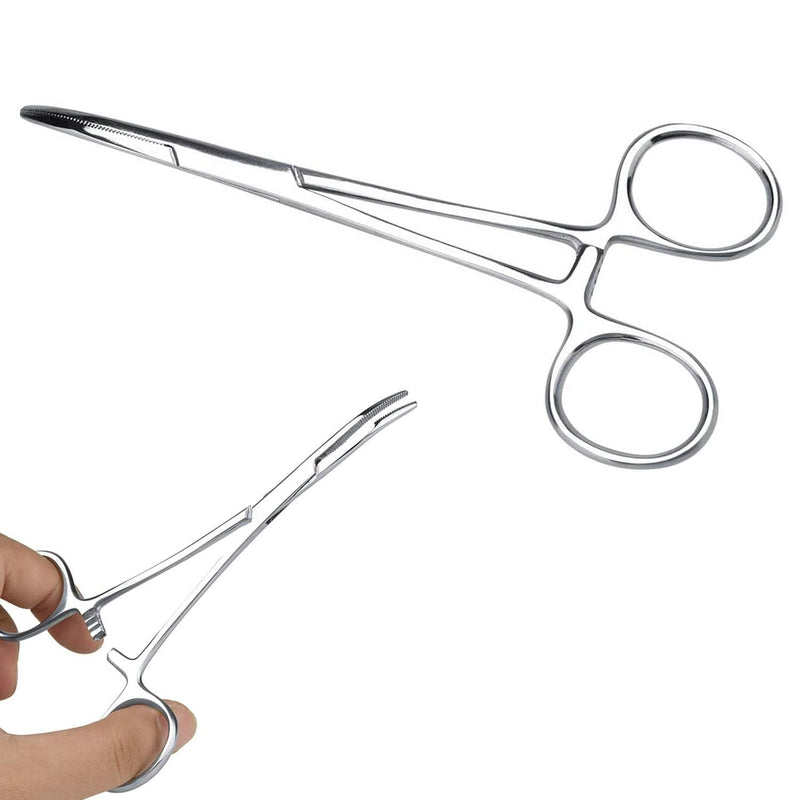 1-Piece Professional Pet Grooming Forceps - Locking Ear Hair Tweezers for Precise Dog/Cat Grooming, Veterinary-Grade Stainless Steel Hemostat Tool for Safe Animal Care - PawsPlanet Australia