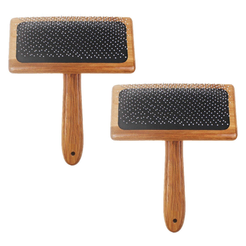 Wool Carders Brush, 2pcs Wooden Carding Brushes Needle Felting Cleaner Comb with Handle for Dogs and Cat/Spinning and Weaving(size:L) - PawsPlanet Australia
