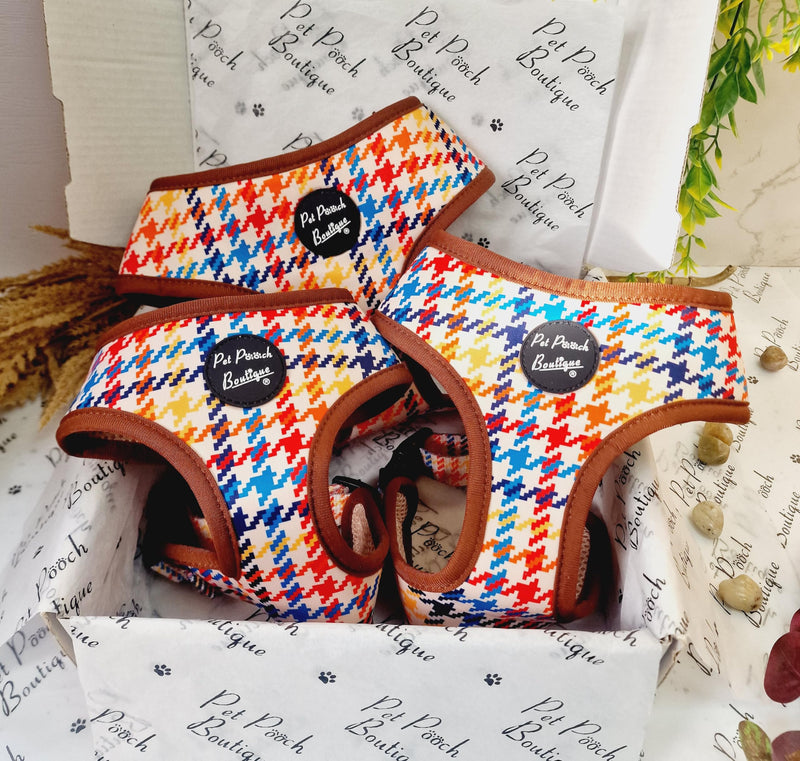 Lionheart Houndstooth Dog Harness XS