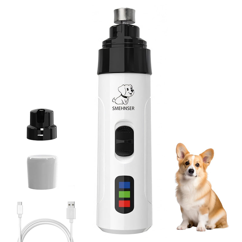 Electric Pet Nail Grinder - Electric Dog Nails Claws Grinders, Silent Diamond Bit Puppy Nails Clippers File Trimmer for Small Medium Large Breed Dogs and Cats Standard - PawsPlanet Australia