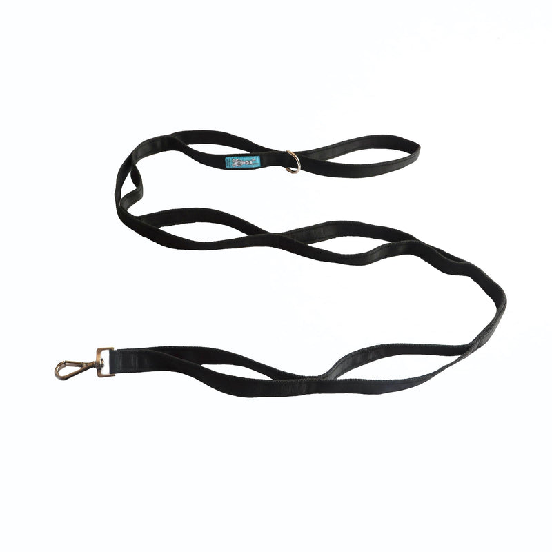 Multi-Handle Lead/Leash. Made in the UK. Heavy Duty, 1.8 Meters, 8 Handle Positions. (Black) Black