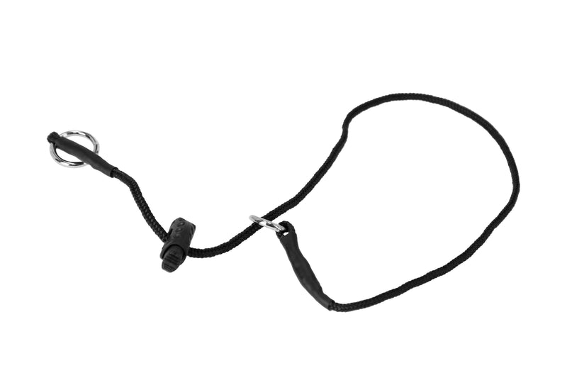 DINGO GEAR Dog Training Collar 3 mm Diameter Braided Cord One Limiter Waterproof for Dog Sports IGP Bite Work Obedience Size S - Black (S04071) THIN 1 LIMITER - PawsPlanet Australia
