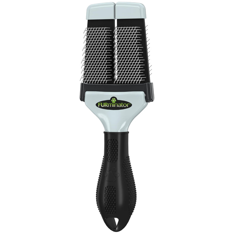 FURminator Small Slicker Brush - Gentle Grooming Tool For Small Dogs, Puppies & Kittens - Tangle Free, Glossy Coat - PawsPlanet Australia