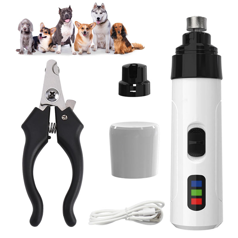 Electric Dog Nail Grinders Silent Groom, Quiet Bass Dog Claw Grinder Pro