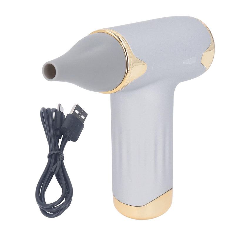 Tbest Pet Hair Dryer, High Speed 4 Levels Wind Bladeless 60W Electric Hair Dryer Handheld Dust Blower for Cats Dogs (Silver Silver - PawsPlanet Australia
