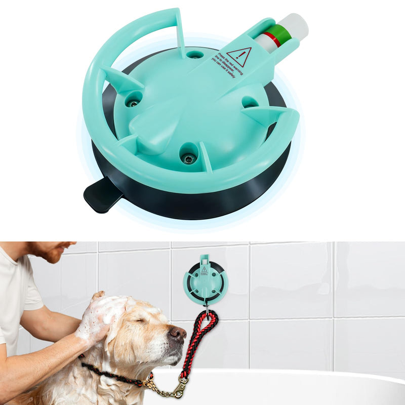 DOCXCDO Heavy Duty Dog Bathing Suction Cups within 100LBS,Portable Dog Grooming Tub Suction Cup,Strong Pet Bath Holder(No Leash) for Shower,Grooming,Blowing,Bathing,Trimming BLUE