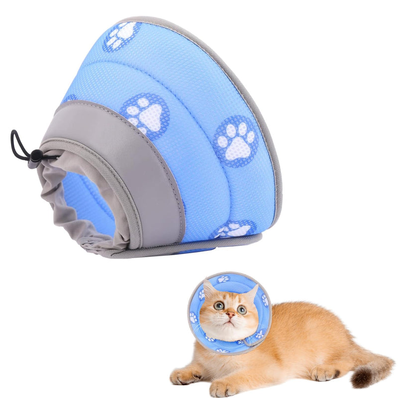 Cat Collar, Foldable Soft Protective Collar, Elizabethan Collar, Adjustable Anti-Leaking Anti Bite Cat Collar, Recovery Collar for Cats