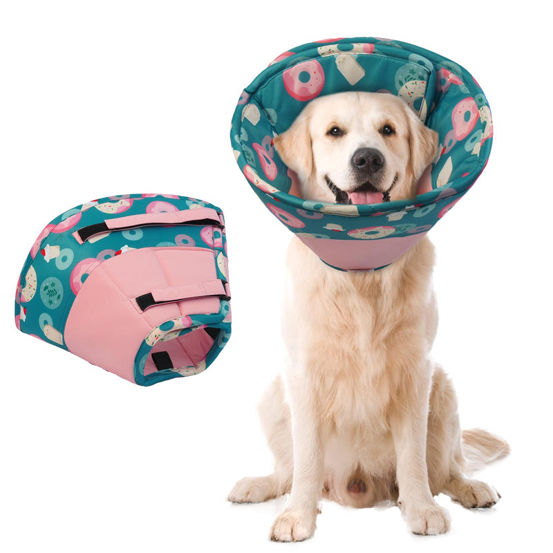 Soft Dog Cone - Cones after Surgery Soft, Buster Collars for Dogs, Cone for Dogs Prevent Licking, Comfy Recovery Collars, Medical Neck Collar to Stop Licking Wound (Pink XL) X-Large (Neck: 16.5-21.7") Pink