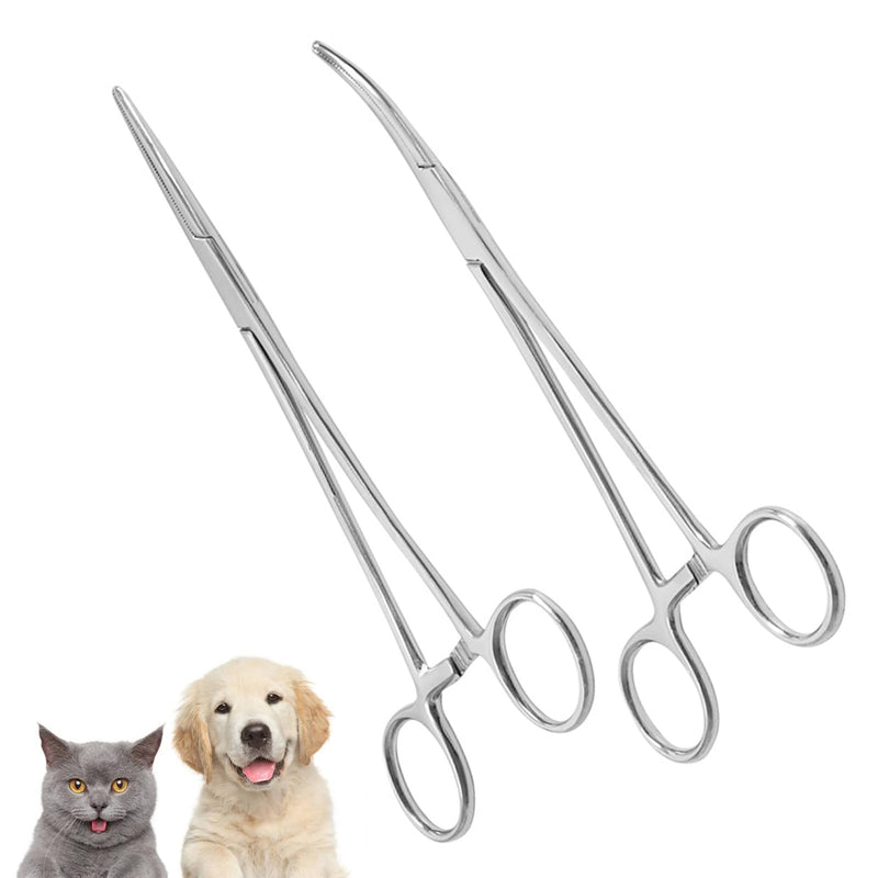 2 Pcs 12.5 inch Dog Scissors, Dog Grooming Scissors, Dog Grooming Kit, Straight, Curved Shears, Stainless Steel Pet Grooming Tools, Dogs Cats Pets Perfect Trimming Kit - PawsPlanet Australia
