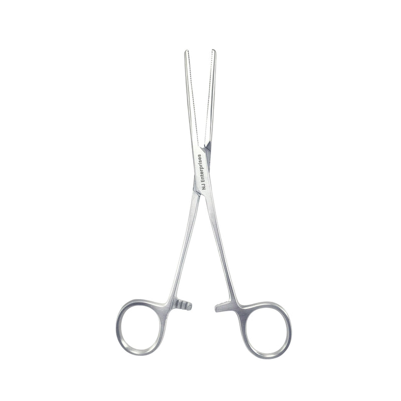 Hemostat Forceps, Stainless Steel Dog Cat Pet Scissors Ear Hair Clamp Fishing Scissors Tools - Hemostat Groomer Crafting Soldering Tweezers, self-Locking Alligator Forceps (16.5cm Straight)
