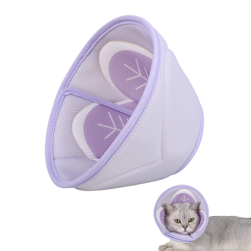 Cat Cone Soft Mesh, Cat Cone Collar Soft Adjustable, Recovery Collars for Dogs, Cat Cones to Stop Licking, Cat Recovery Collar for Rehabilitation Wound Healing