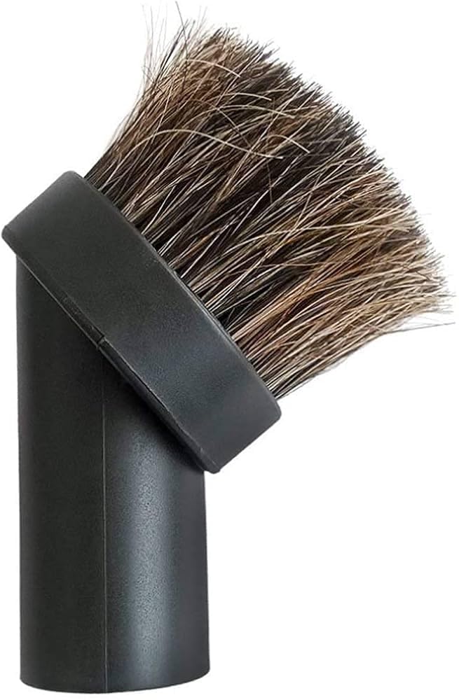 Universal Round Dusting Brush, 32mm, Horsehair Bristles, Black - PawsPlanet Australia