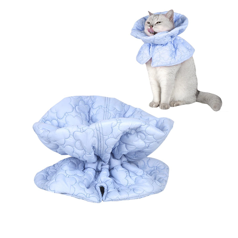 Cat Recovery Collar,Smavles Pets Cone Collar, CatCone, Adjustable Cotton Pets ConeCollar, Soft Dog Cat Protective,Anti-Bite/Lick,Recovery from Surgery or Wound for Puppies Pets,Stop Licking (Blue)
