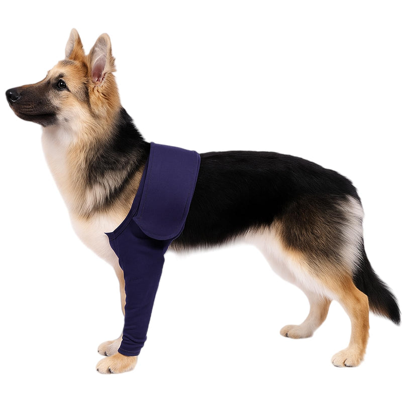 Dogs Anti-licking Protection Sleeve Dog Surgery Recovery Sleeves for Front Leg Dog Surgery Recovery Sleeves With Magic Stickers for Injury Recover Avoids Wound Infection