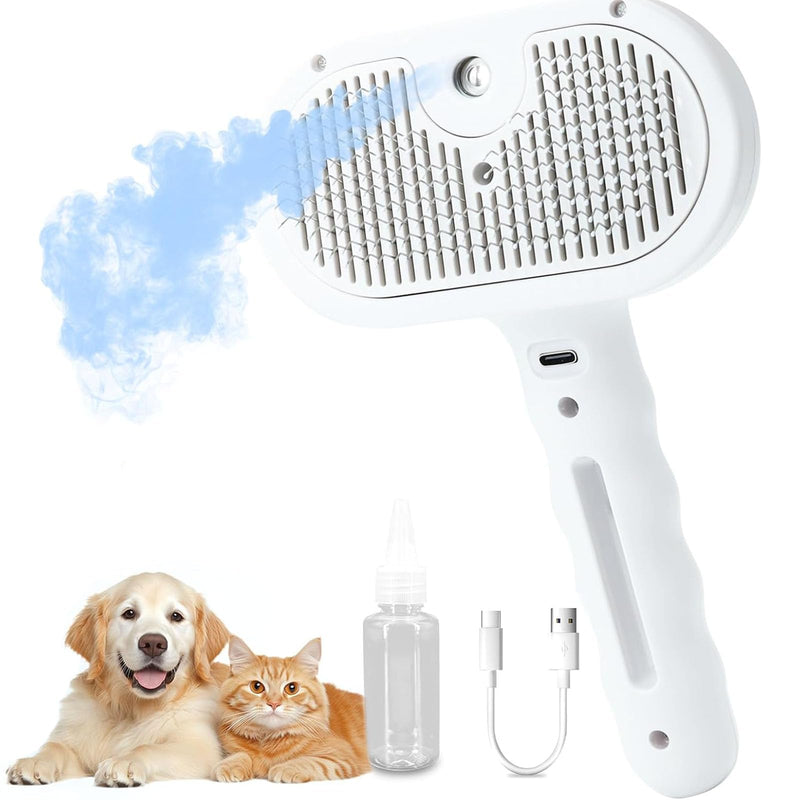 Cat Steam Brush Dog Steam Grooming Brush Cat Spray Pet Water Mist Massage Brushs for Dogs - PawsPlanet Australia