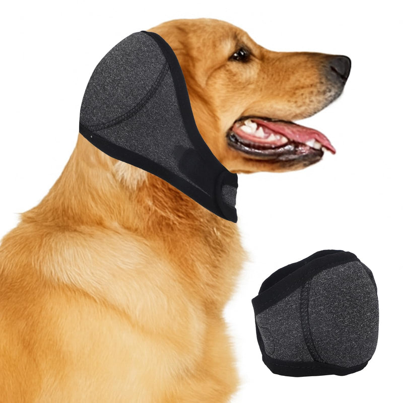 BOXOB Dog Ears Cover, Adjustable Dog Ear Muffs Noise Protection Comfortable Quiet Dogs Calming Hood Ear Head Wrap Cups Shower Cap Pet Supplies for Bath Grooming Thunder Fireworks (S) S
