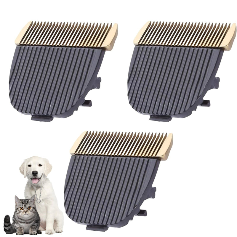 Dog Hair Clipper Blade Professional Pet Grooming Trimmer Clipper Blade Detachable Replacement Blade Cat Dog Accessory for Baorun P2/P3 3pcs