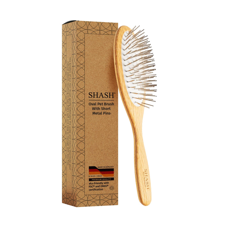 Oval Pet Brush With Short Metal Pins - PawsPlanet Australia