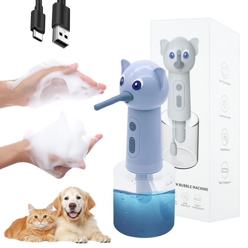 Mesen Electric Dog Cleaning Foam Machine for Dog and Cat Bathing, Automatic Dogs Soap Dispenser for Bath, Rechargeable Pet Shampoo Mixing Bottle for Pet Bathing, Bathroom, Toilet Cleaning