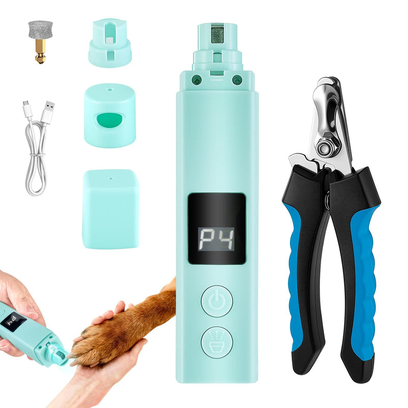Dog Nail Grinders Dog Claw Grinder Safe Dog Nail Grinder for Dogs Cats Claws Dog Nail Trimmer with LED Light,Electric Pet Nail Grinder for Dogs Nail File