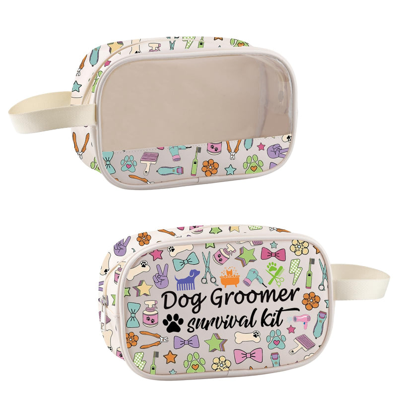 Dog Groomer Gift Hair Stylist Pet Grooming Makeup Bag Dog Groomer Survival Kit Cosmetic Bag for Animal Hairdresser Gift (DogGroomer) Doggroomer
