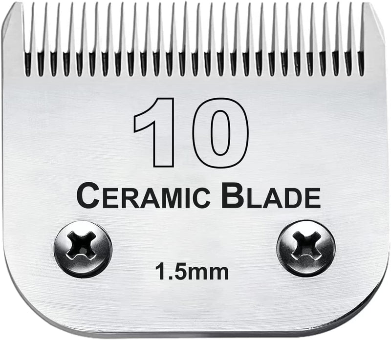 Dog Grooming Replacement Blades Compatible with Andis, Oster, and Wahl Clippers (10) 10