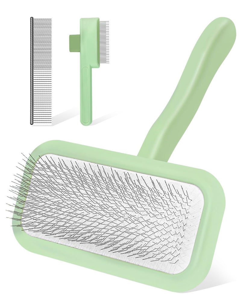 Slicker Dog Grooming Brush,Puppy Brushes for Short or Medium Haired Dog, Suitable for Removing Loose Hair, Tangles, and Knots, Best for Cockapoo, Poodle, Cat