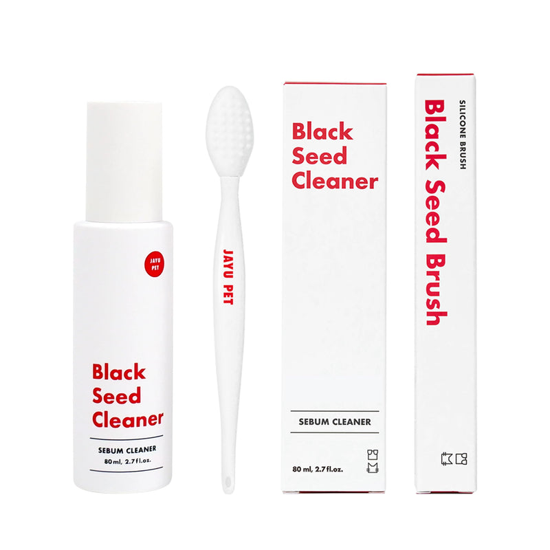 JAYU PET Cat Blackhead Free Kit – Black Seed Cleaner & Exfoliating Brush, Cat Chin Acne Treatment, Blackhead Remover, Hypoallergenic Safe Formula, Cat Grooming Kit for Clear & Healthy Skin - PawsPlanet Australia