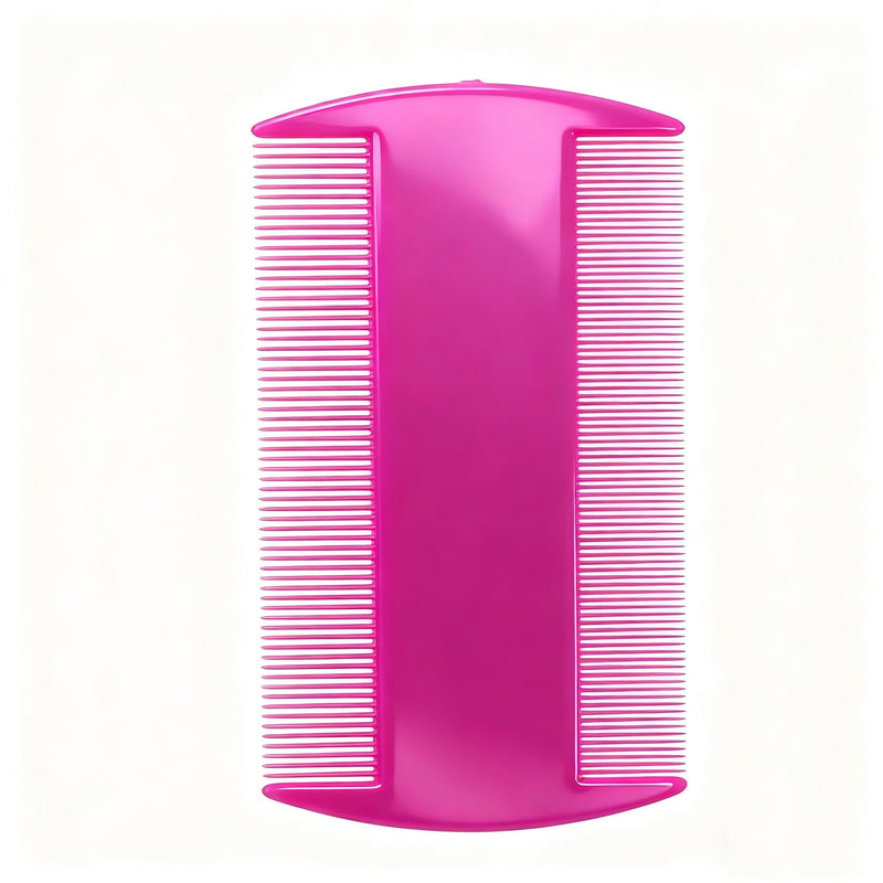 Double Sided Flea Comb For Cats Dogs Puppy, Fine Tooth Comb, Pet Grooming Combs Dandruff Removal Combs,Rose