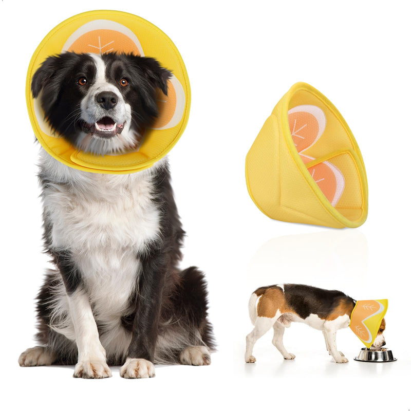 Elizabethan Collar Dog Cat Soft Adjustable, Breathable Cone Collar for Dogs, Cat Dog Collar for Dogs After Surgery, Suitable for Pets Neck Girth 27-36 cm